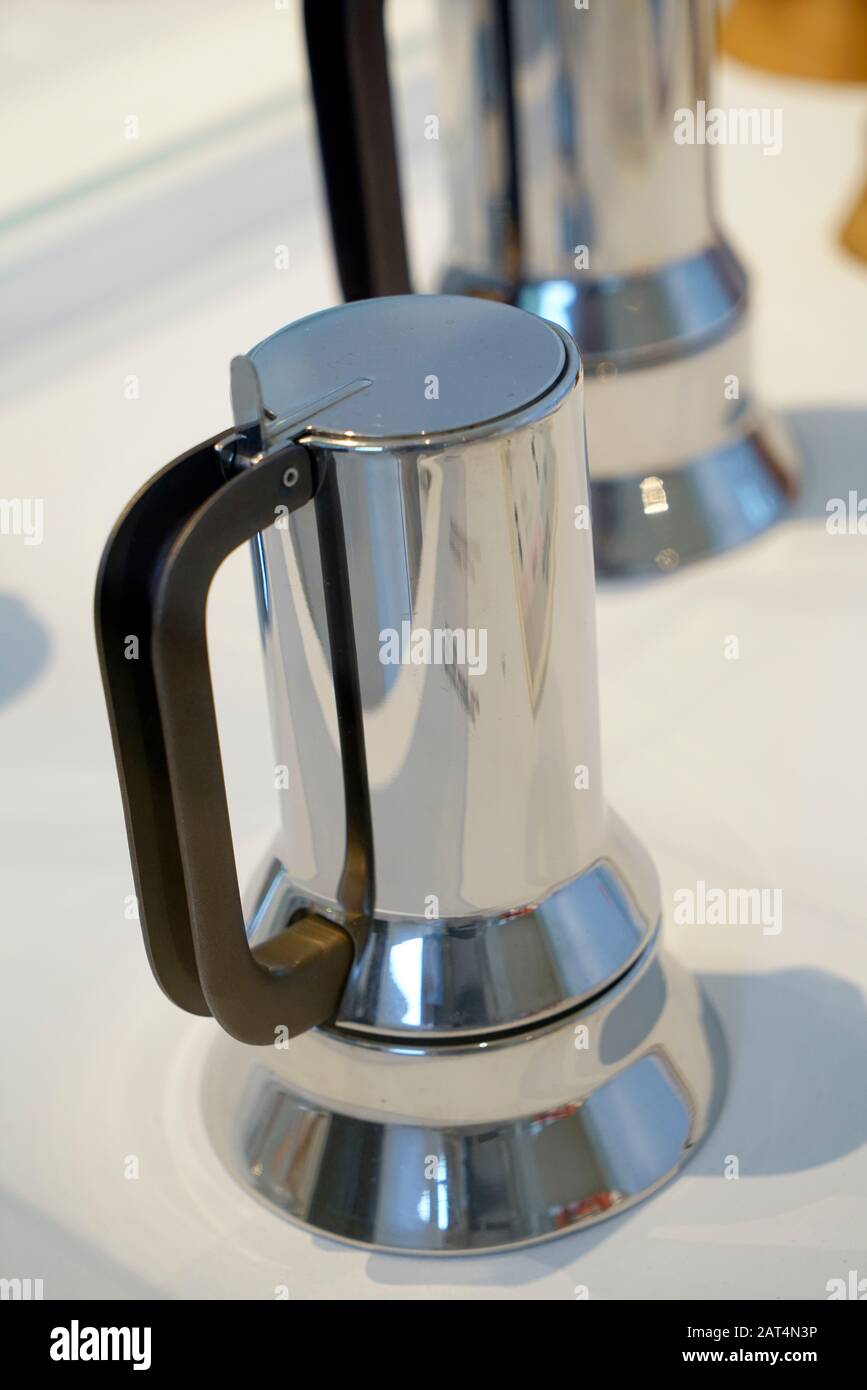 Richard Sapper moka, Modd.9090 1978, The Triennale collection of Italian  design objects, The Triennale di Milano museum hosted inside the Palazzo  dell Stock Photo - Alamy