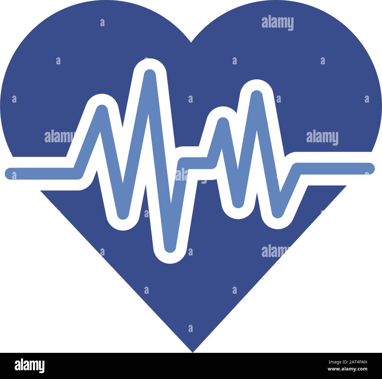 medical heart cardiology pulse flat icon Stock Vector Image & Art - Alamy