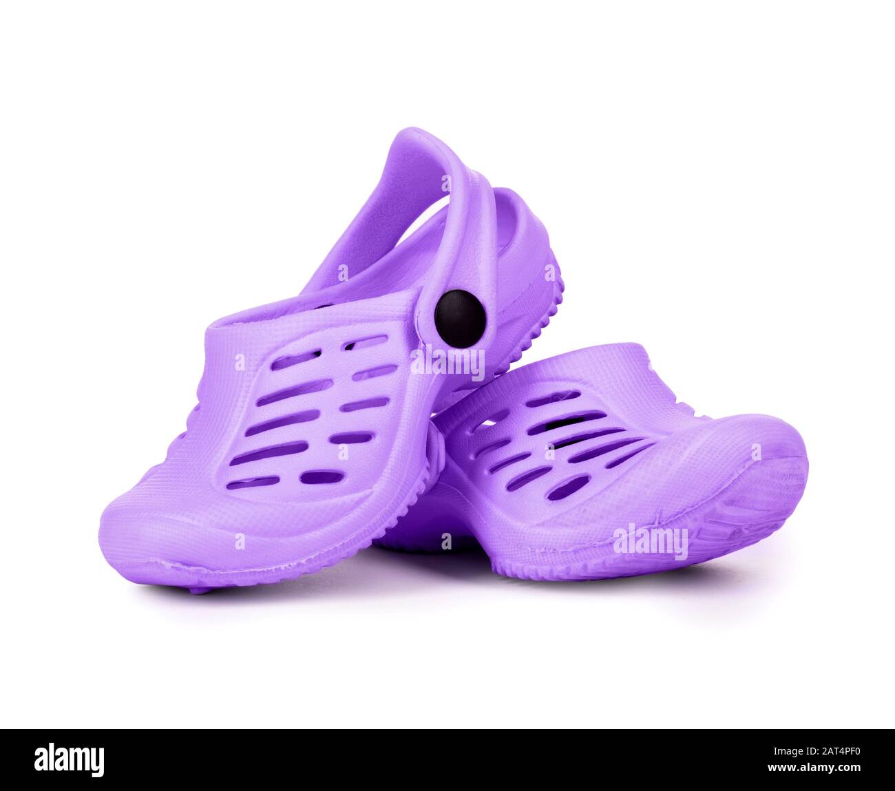 lavender crocs on feet