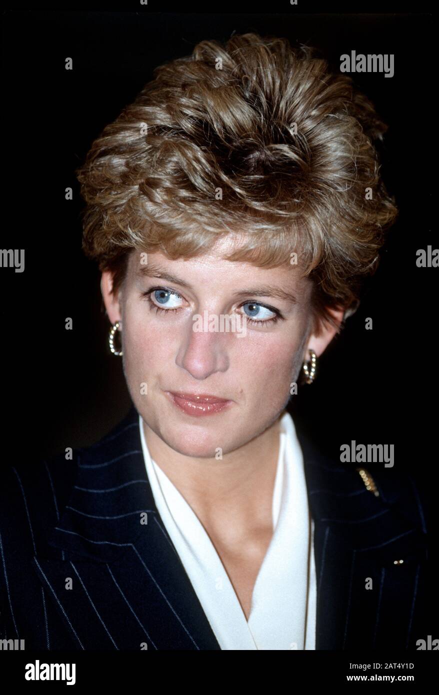 HRH Princess Diana at National Chiropractic meeting, London, England May 1993 Stock Photo