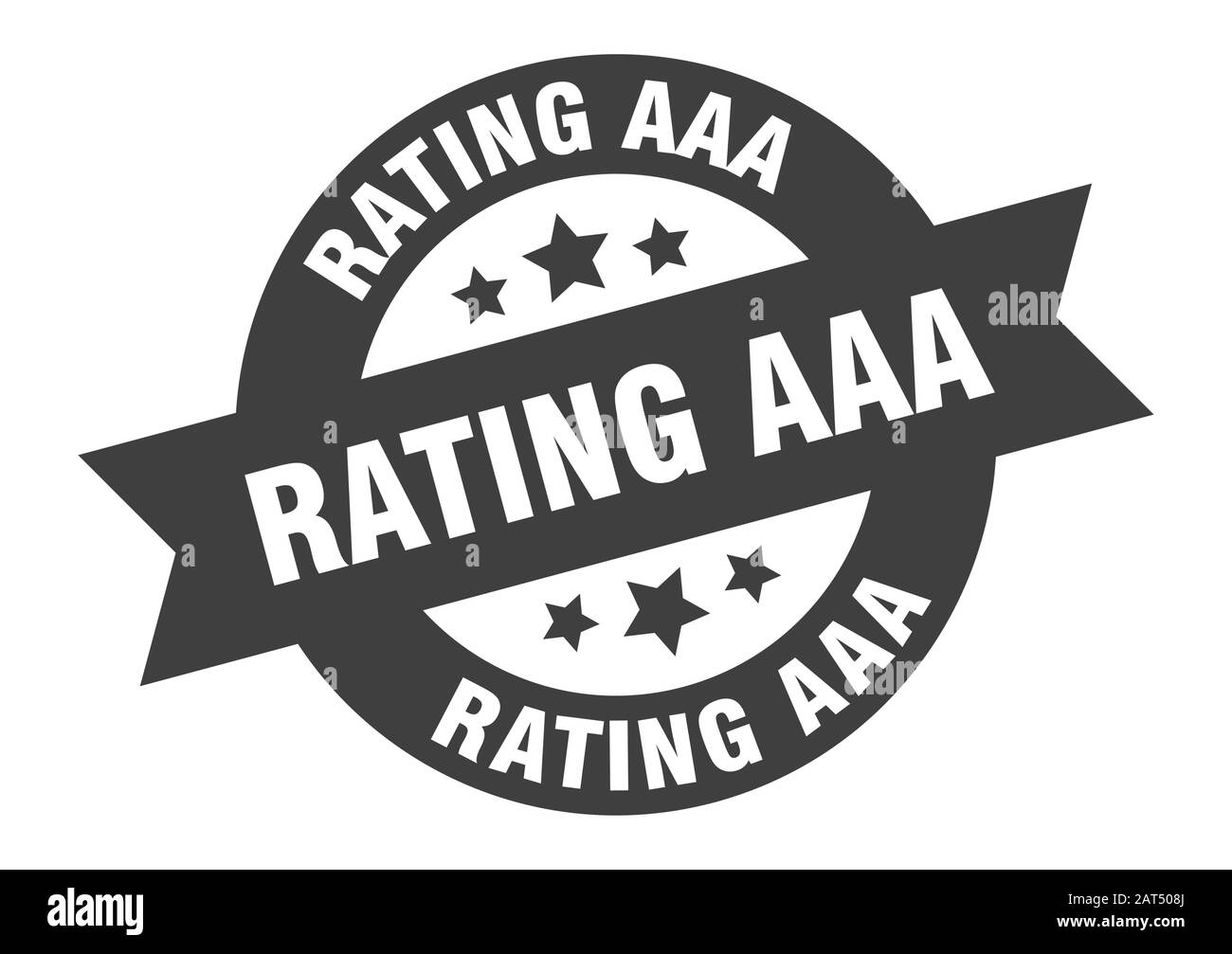 rating aaa sign. rating aaa round ribbon sticker. rating aaa tag Stock Vector