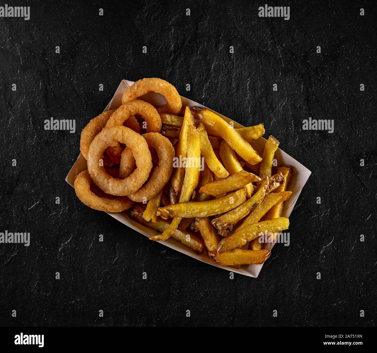 Breaded onion rings top view hi-res stock photography and images - Alamy