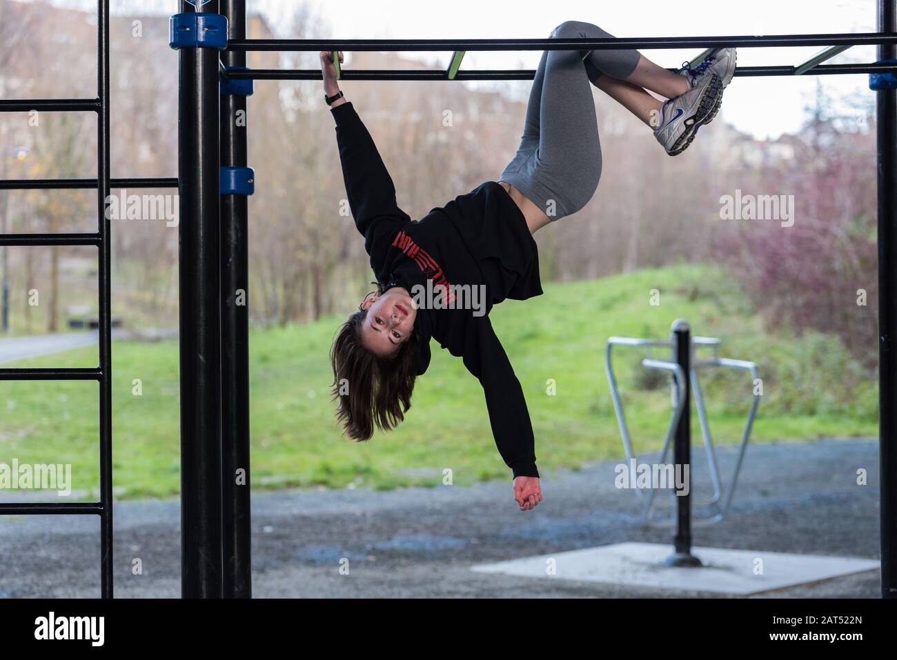 160+ Hanging Upside Down Exercise Equipment Stock Photos, Pictures