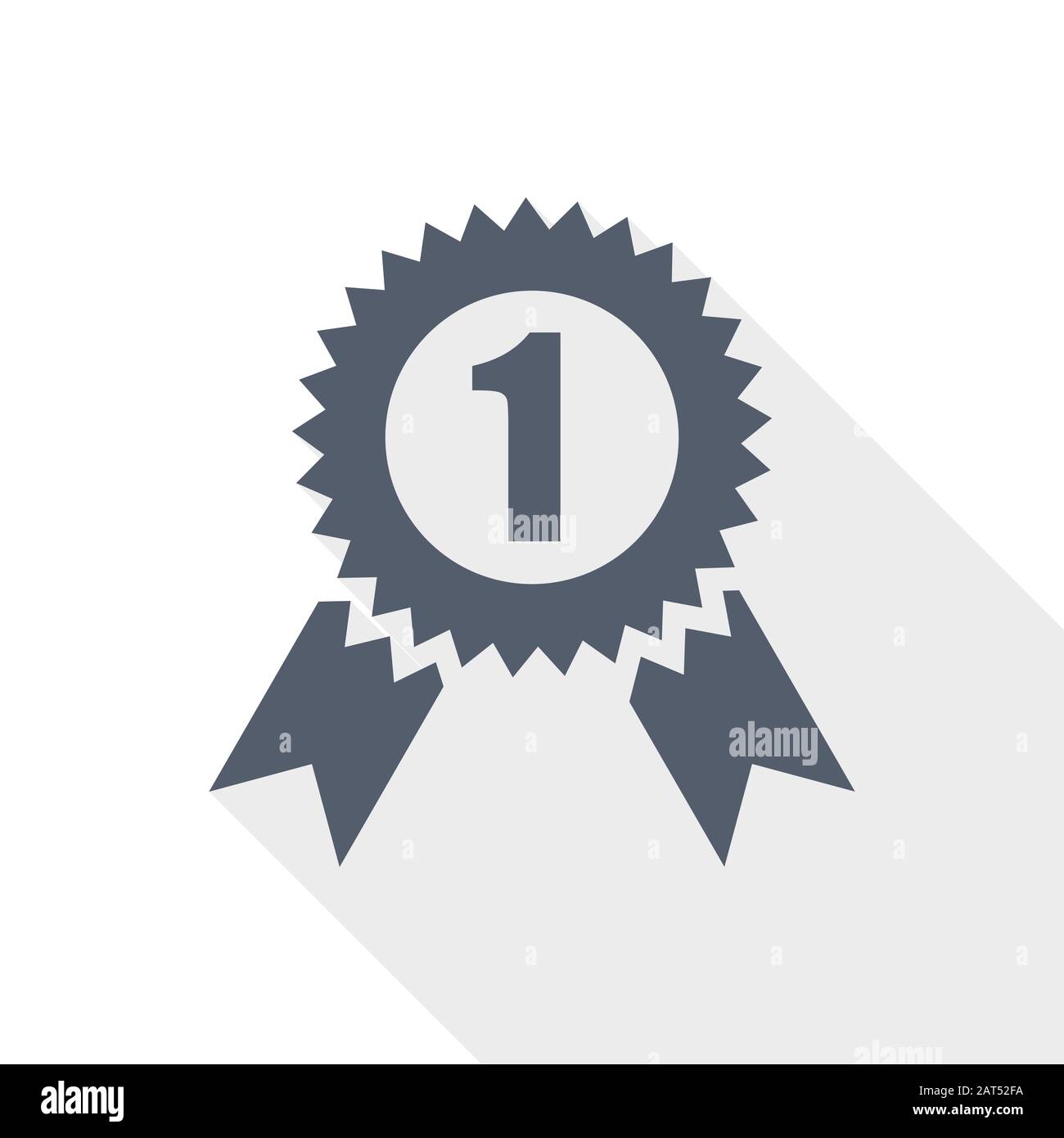 Badge vector icon, winner, first, award concept flat design ...