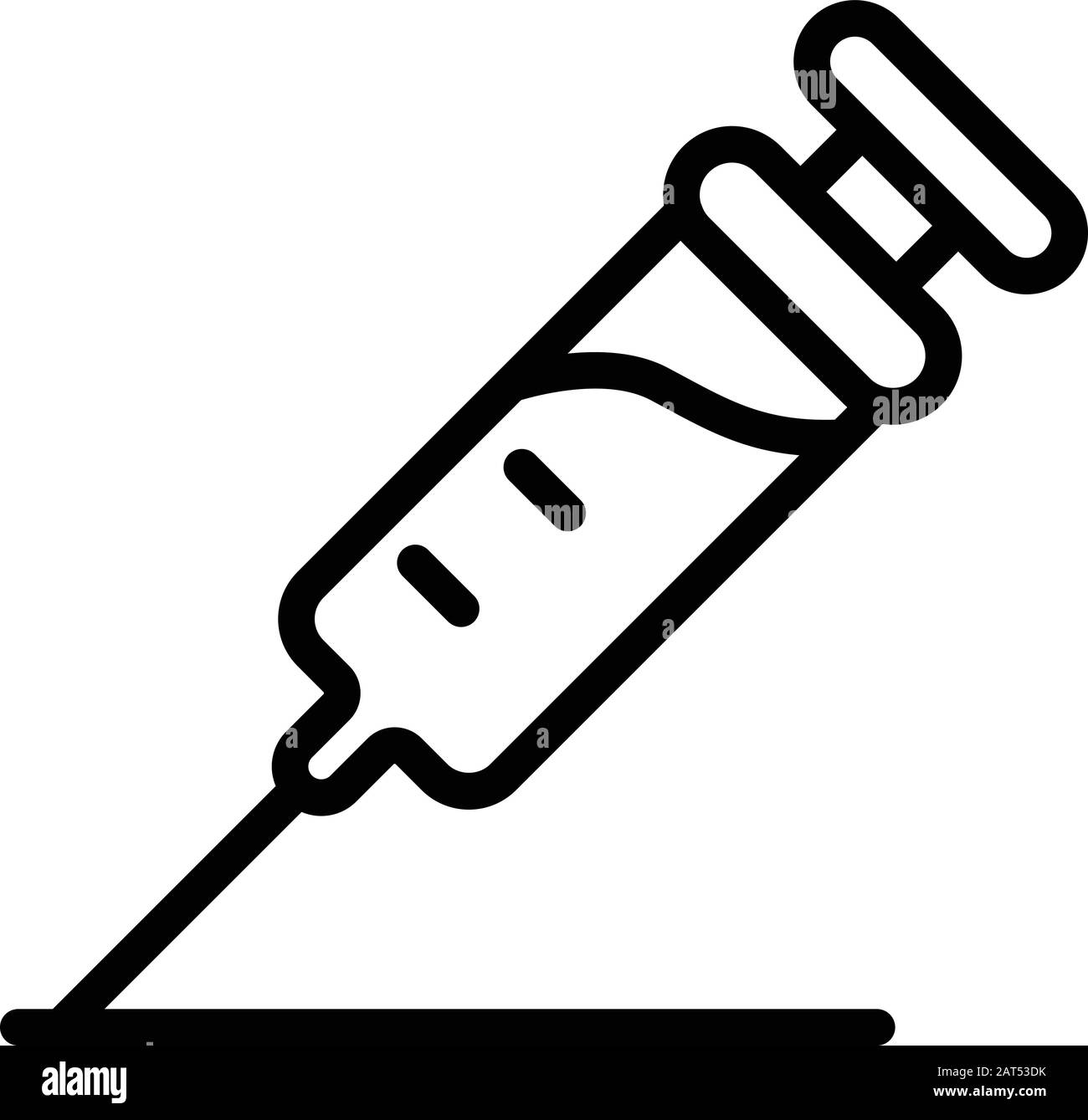 Syringe icon, outline style Stock Vector Image & Art - Alamy