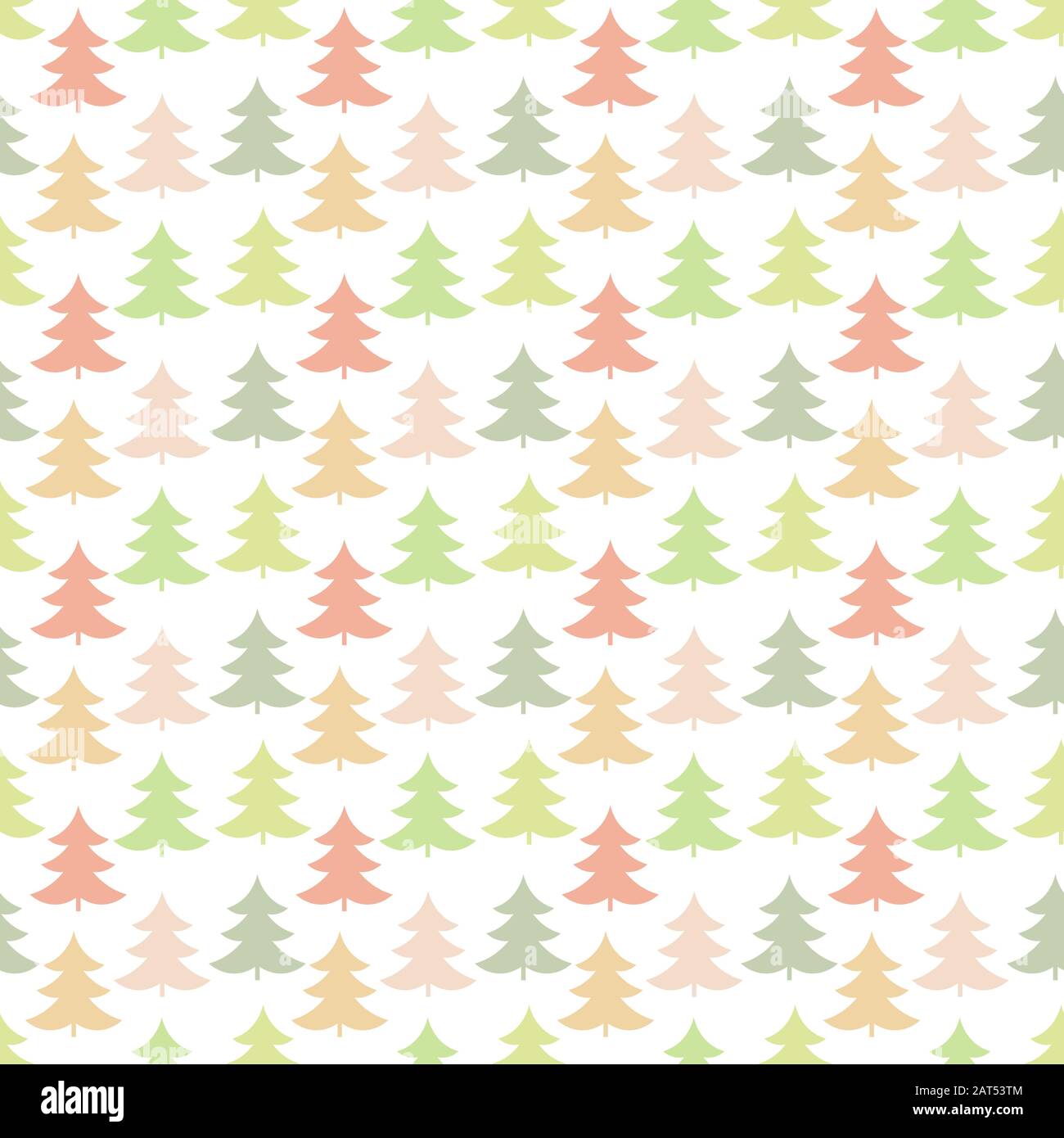 Christmas trees seamless pattern. Vector illustration Stock Vector ...