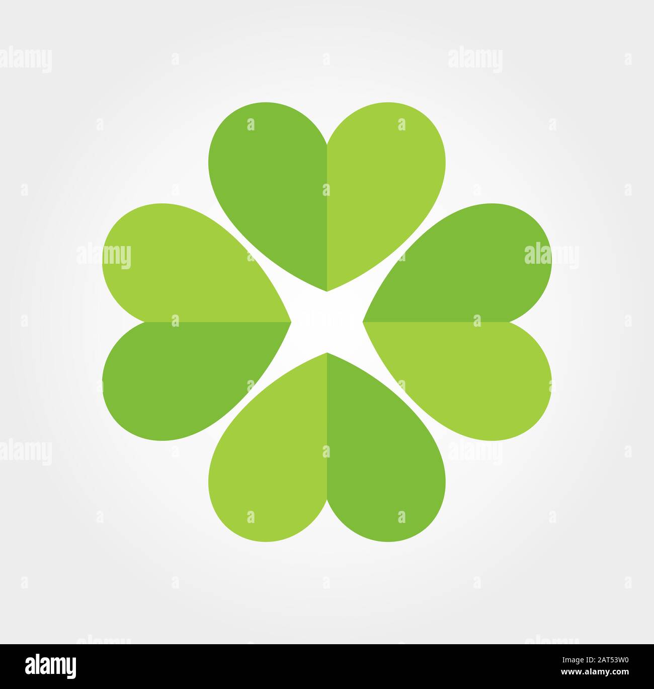Four leaf green clover icon. Vector illustration Stock Vector Image ...