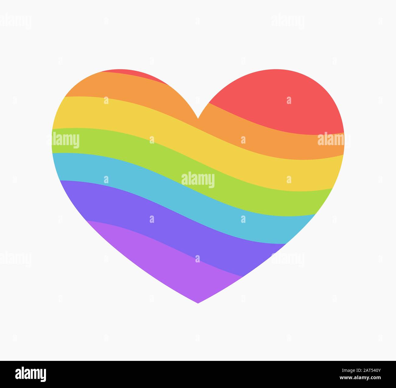 Rainbow heart icon. Vector illustration Stock Vector Image & Art - Alamy