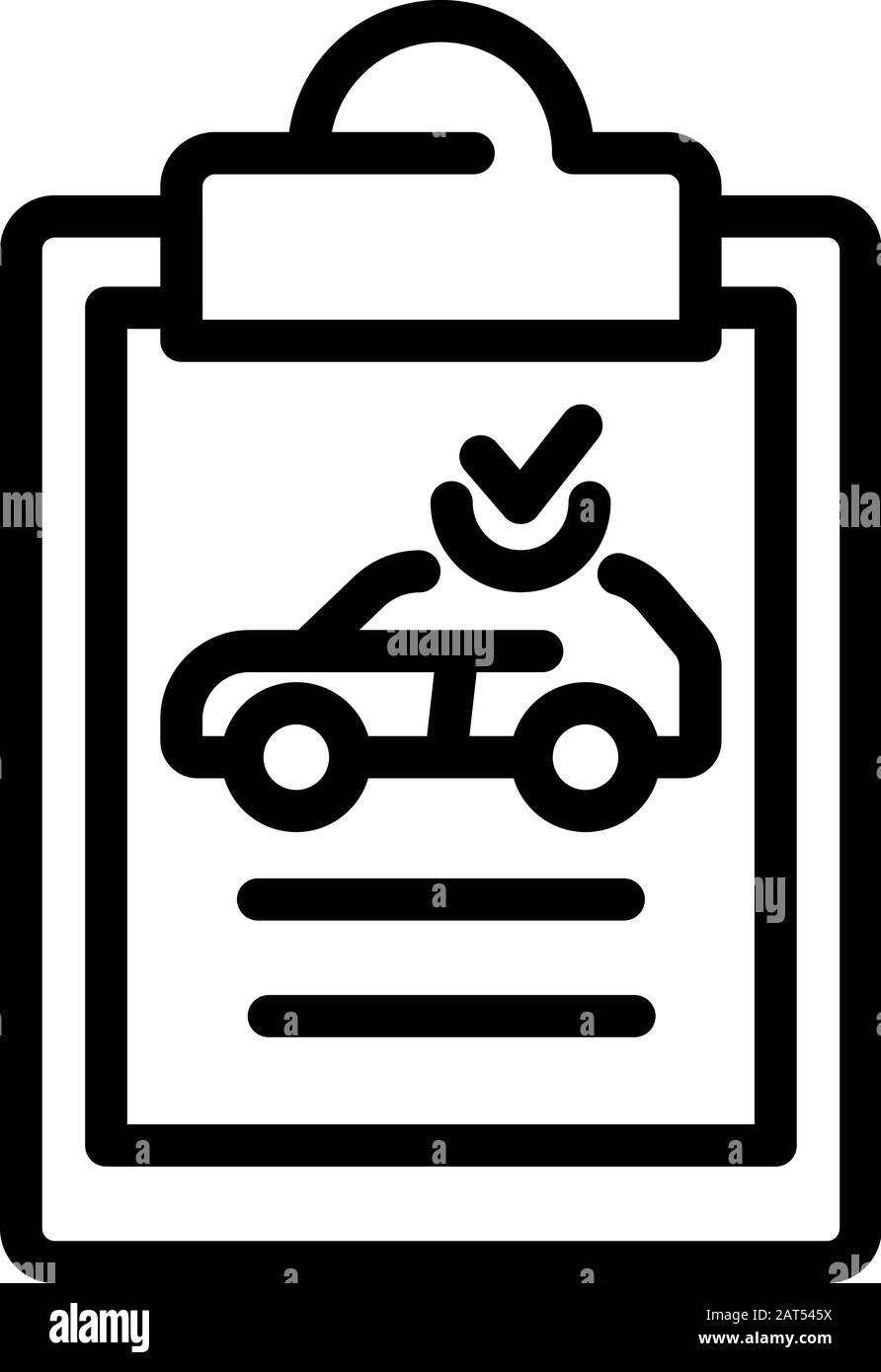 Car selection icon, outline style Stock Vector