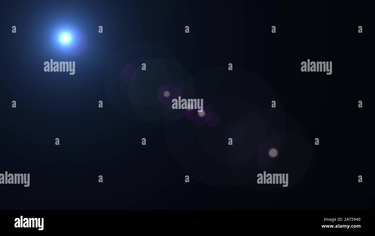 Solar light flare special effect. Stock Photo