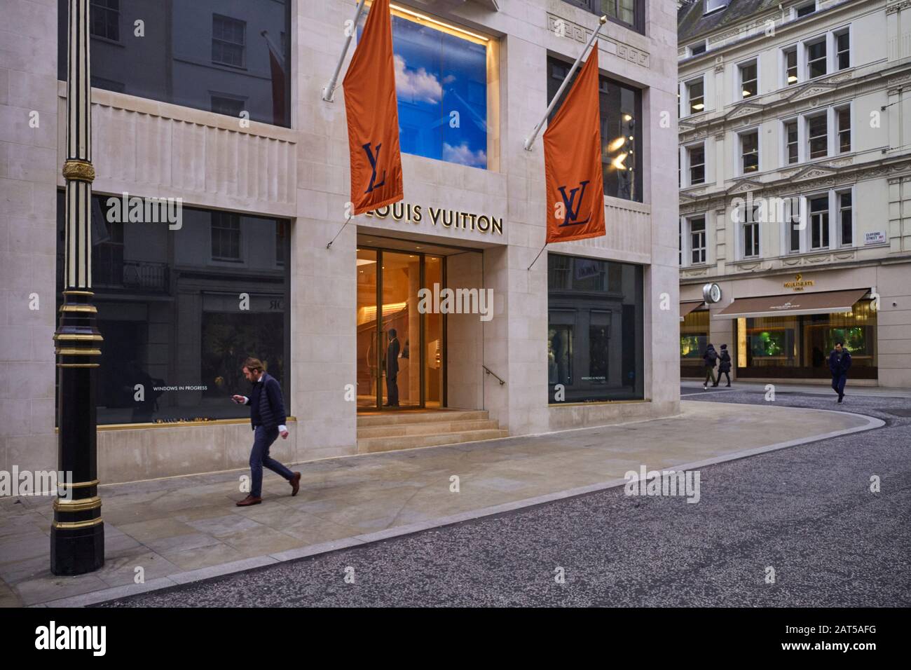 Exclusive clothes shop Louis Vuitton on New Bond Street in Mayfair on  News Photo - Getty Images