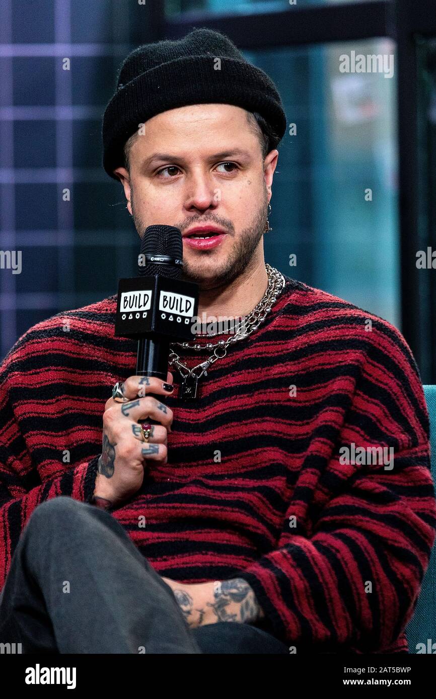 New York, NY, USA. 30th Jan, 2020. Sam Price of the band lovelytheband