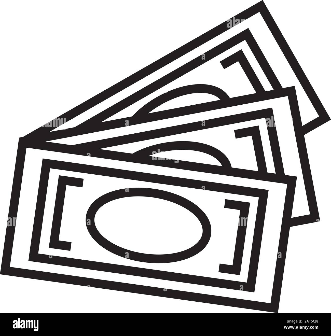 bills money dollars isolated icon Stock Vector Image & Art - Alamy