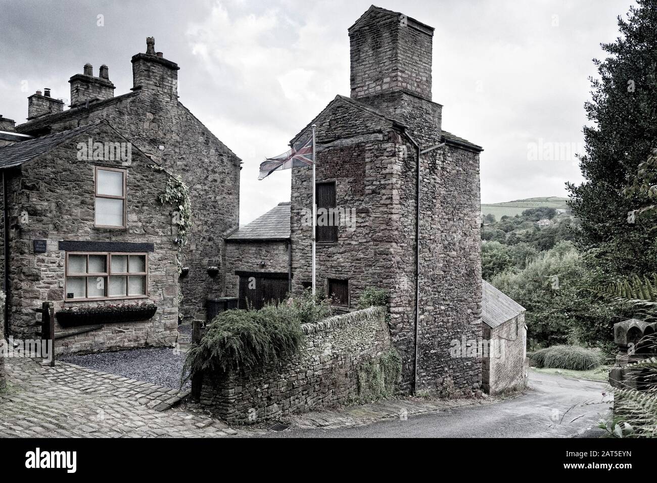 Old buildings in Whaley Bridge in the Peak District, UK Stock Photo Alamy