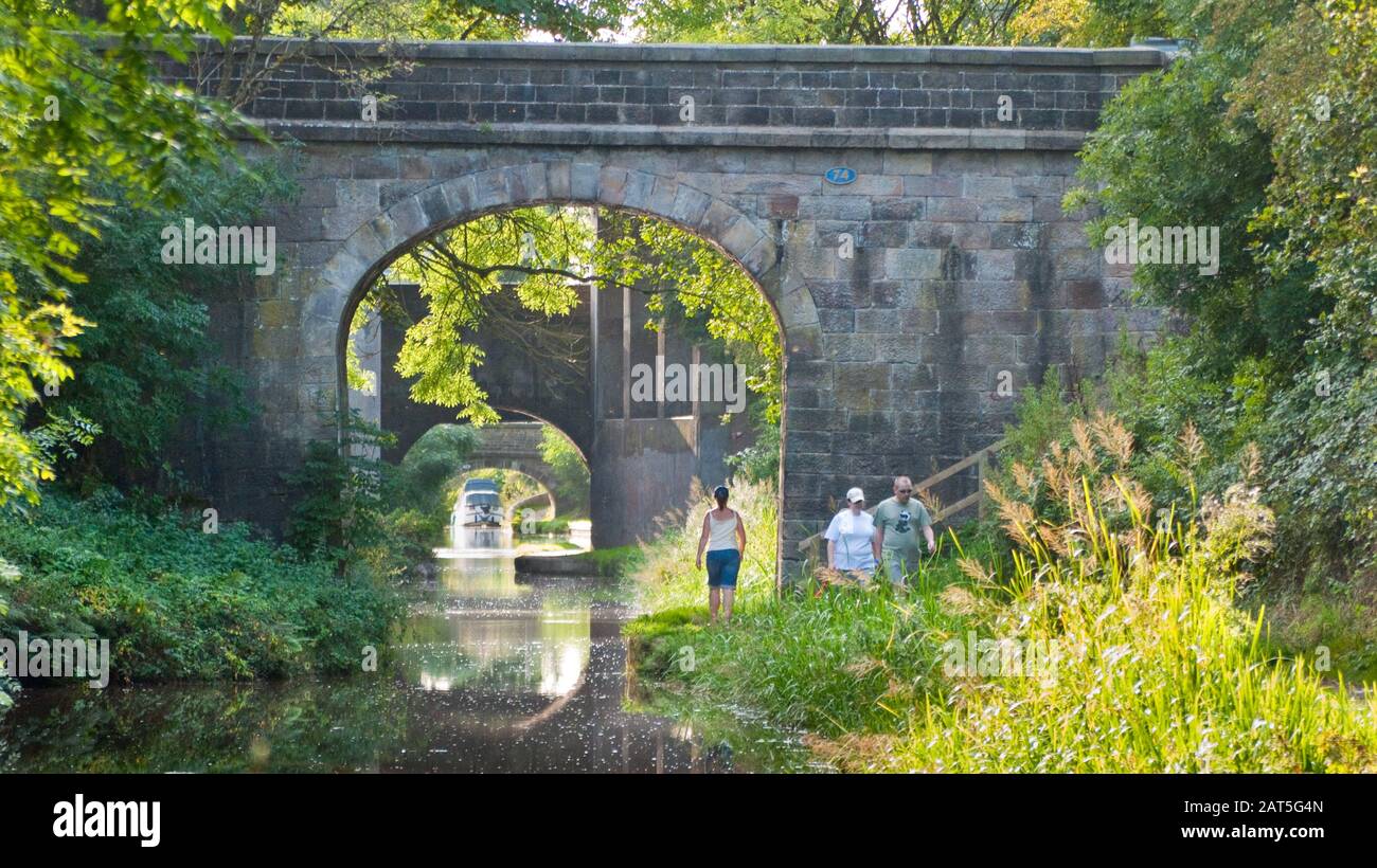 Bridges over the Macclesfield Canal near Congleton, UK Stock Photo - Alamy