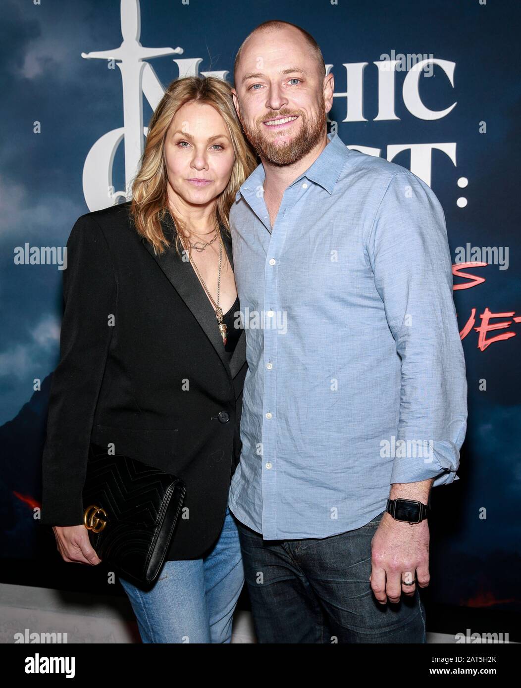 Los Angeles Ca January 29 2020 Andrea Roth And Todd Biermann Attends The Premiere Of Apple Tv S Mythic Quest Raven S Banquet At Cinerama Dome Stock Photo Alamy