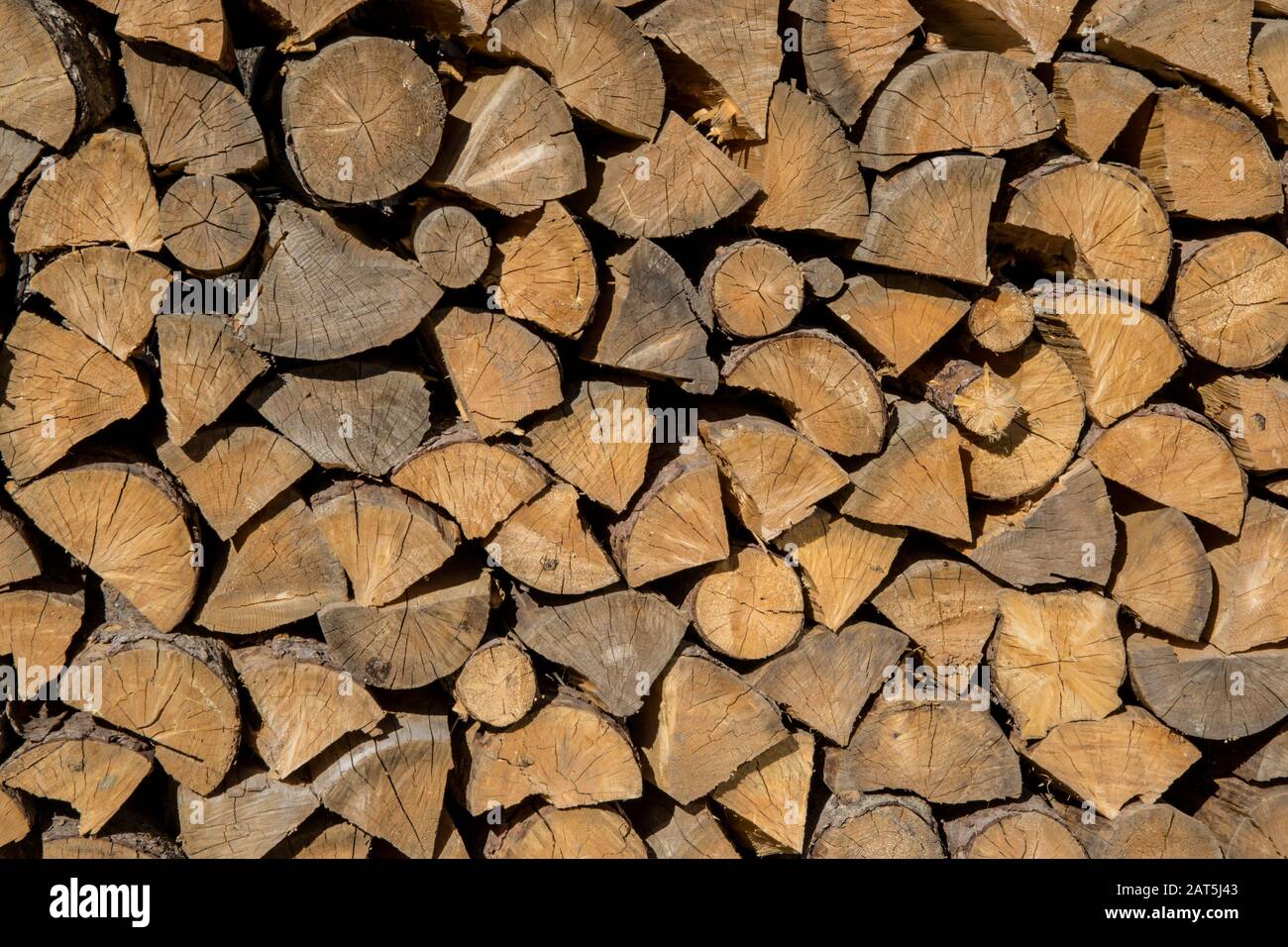Pile Of Woods In Front Of A House Logs Fuel For Heating Wooden
