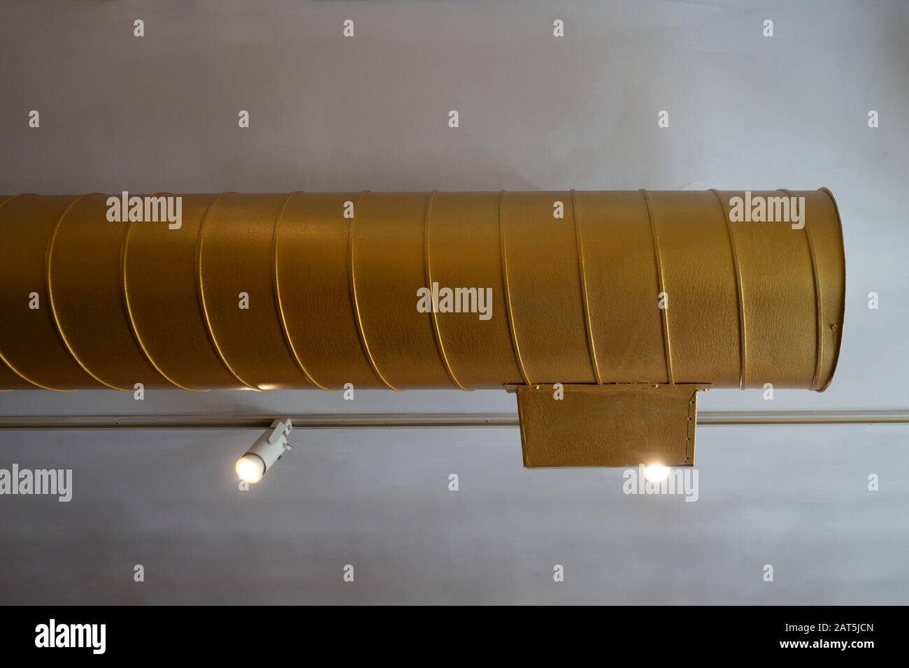 exposed HVAC air tubes and ventilation system Stock Photo Alamy