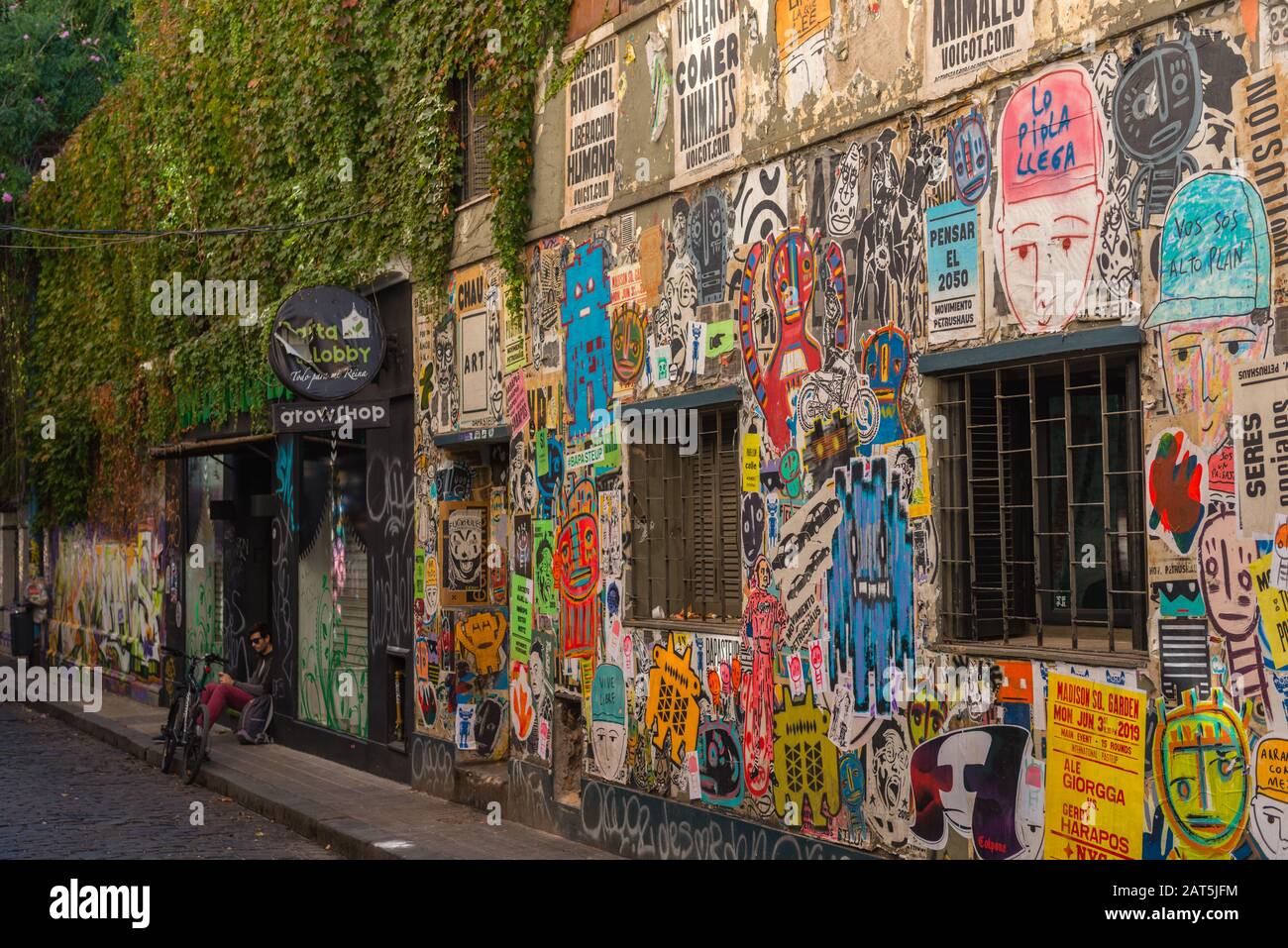 Grafitti in the city quarter of Palermo, state´s capital Buenos Aires, Argentina, Latin America Stock Photo