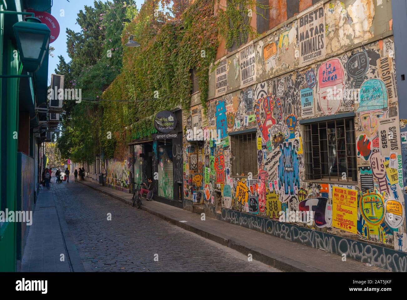 Grafitti in the city quarter of Palermo, state´s capital Buenos Aires, Argentina, Latin America Stock Photo