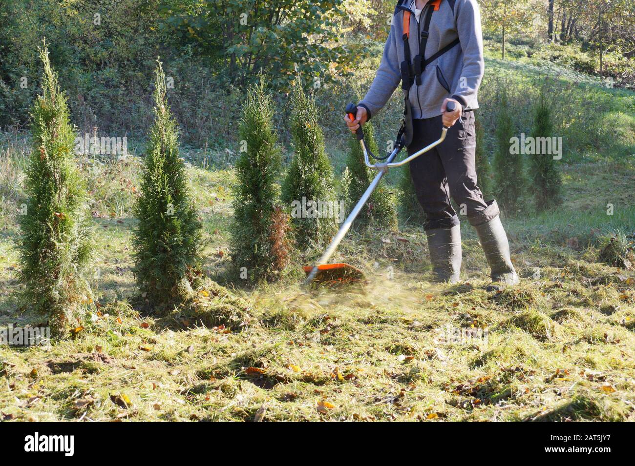 Brush cutter hires stock photography and images Alamy
