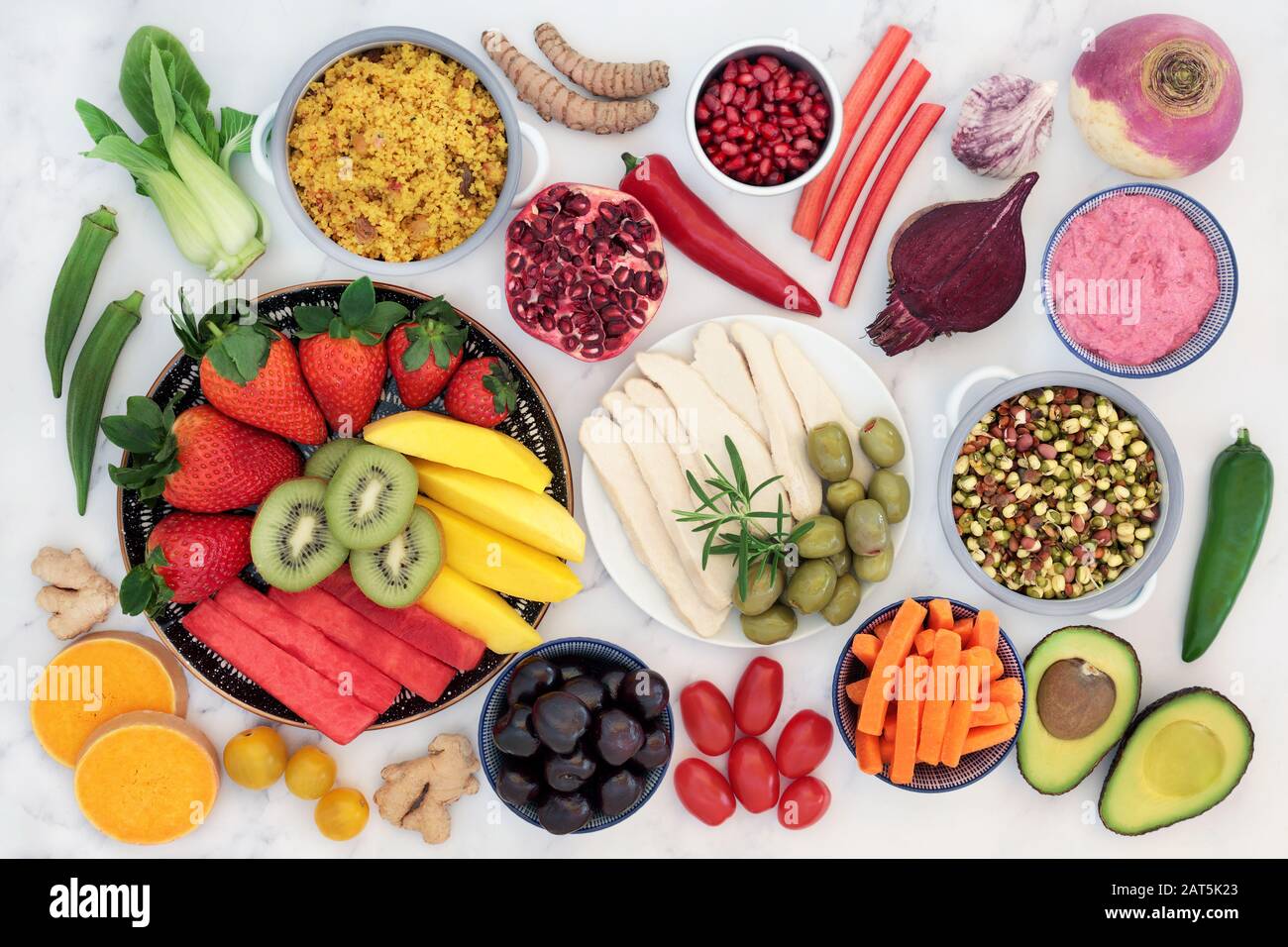 Health food for fitness with foods high in antioxidants, anthocayanins