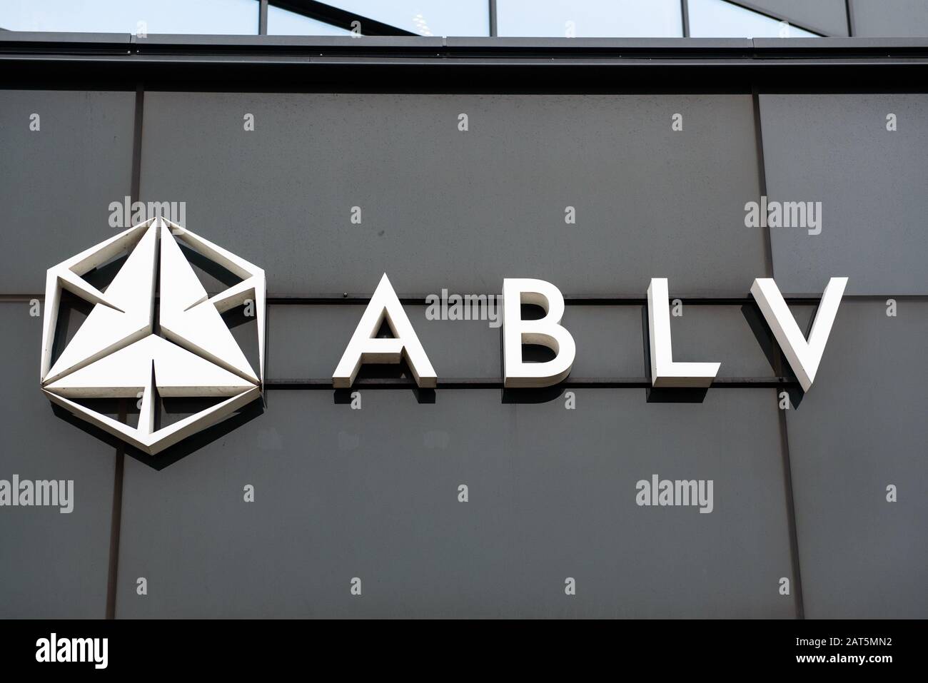 Logo of ablv bank on banks building hi-res stock photography and images ...