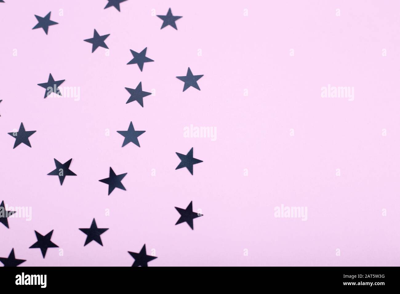 Black Background With Pink Stars