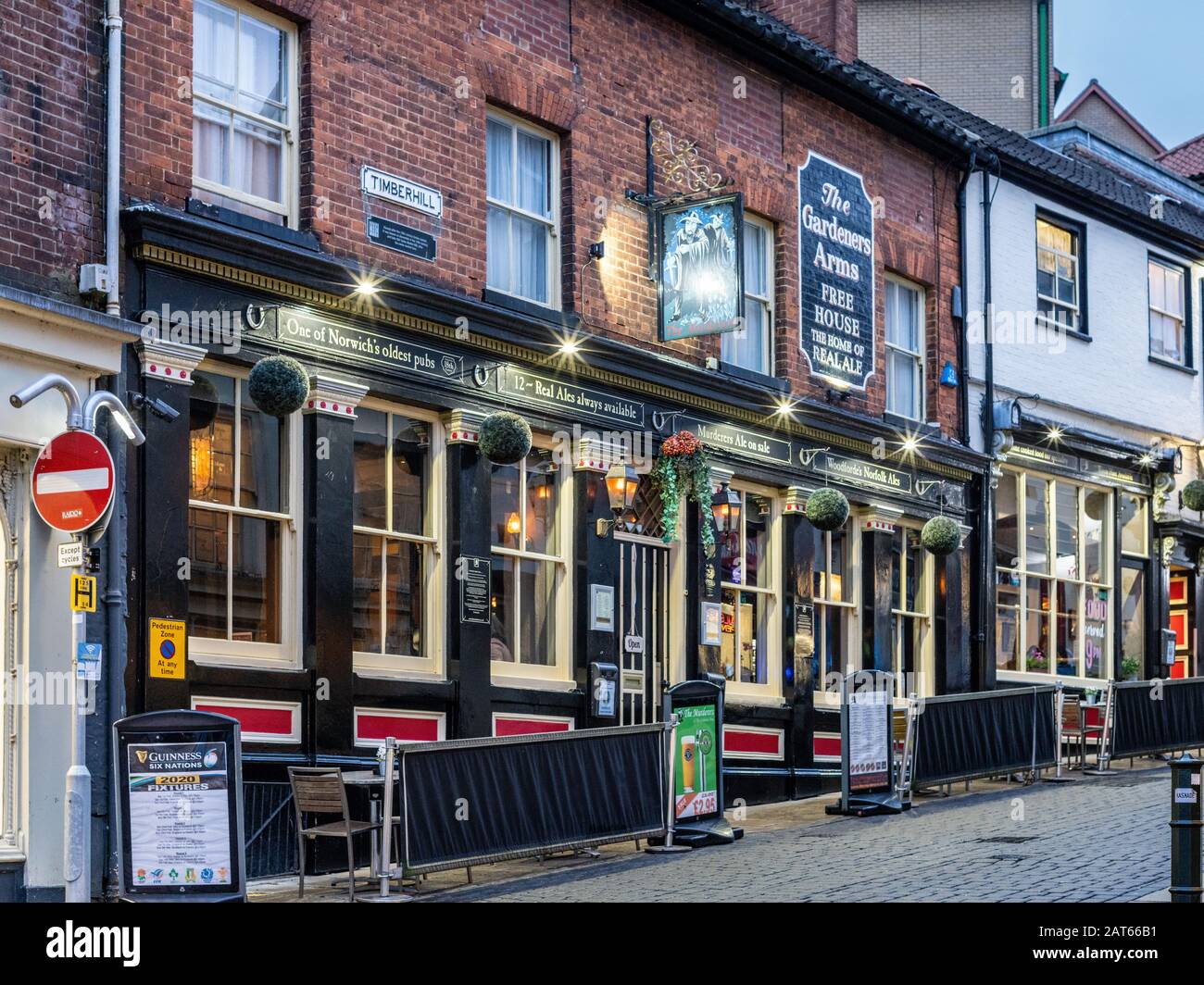 The Murderers Pub Timberhill Norwich, also known as The Gardeners Arms. Scene of the murder of the landlady's daughter Millie Miles 1895. Stock Photo