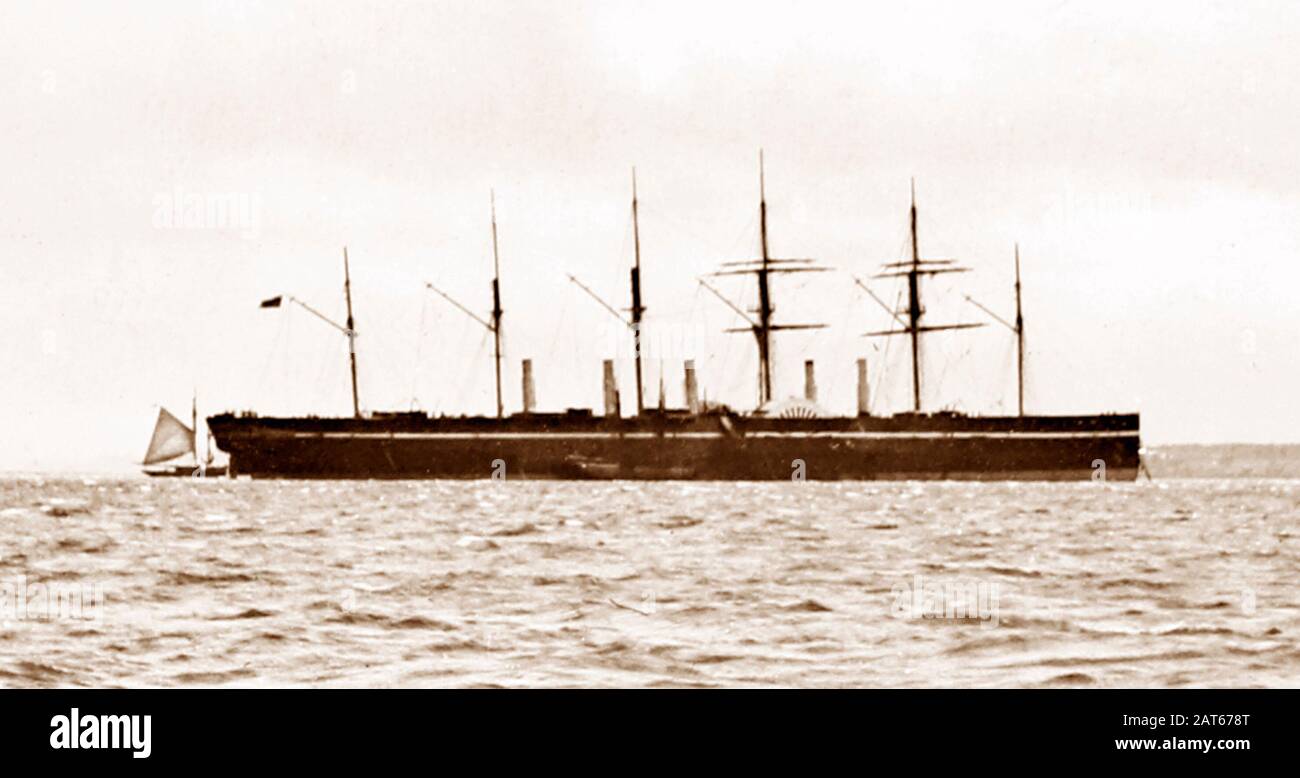 SS Great Eastern, Victorian period Stock Photo