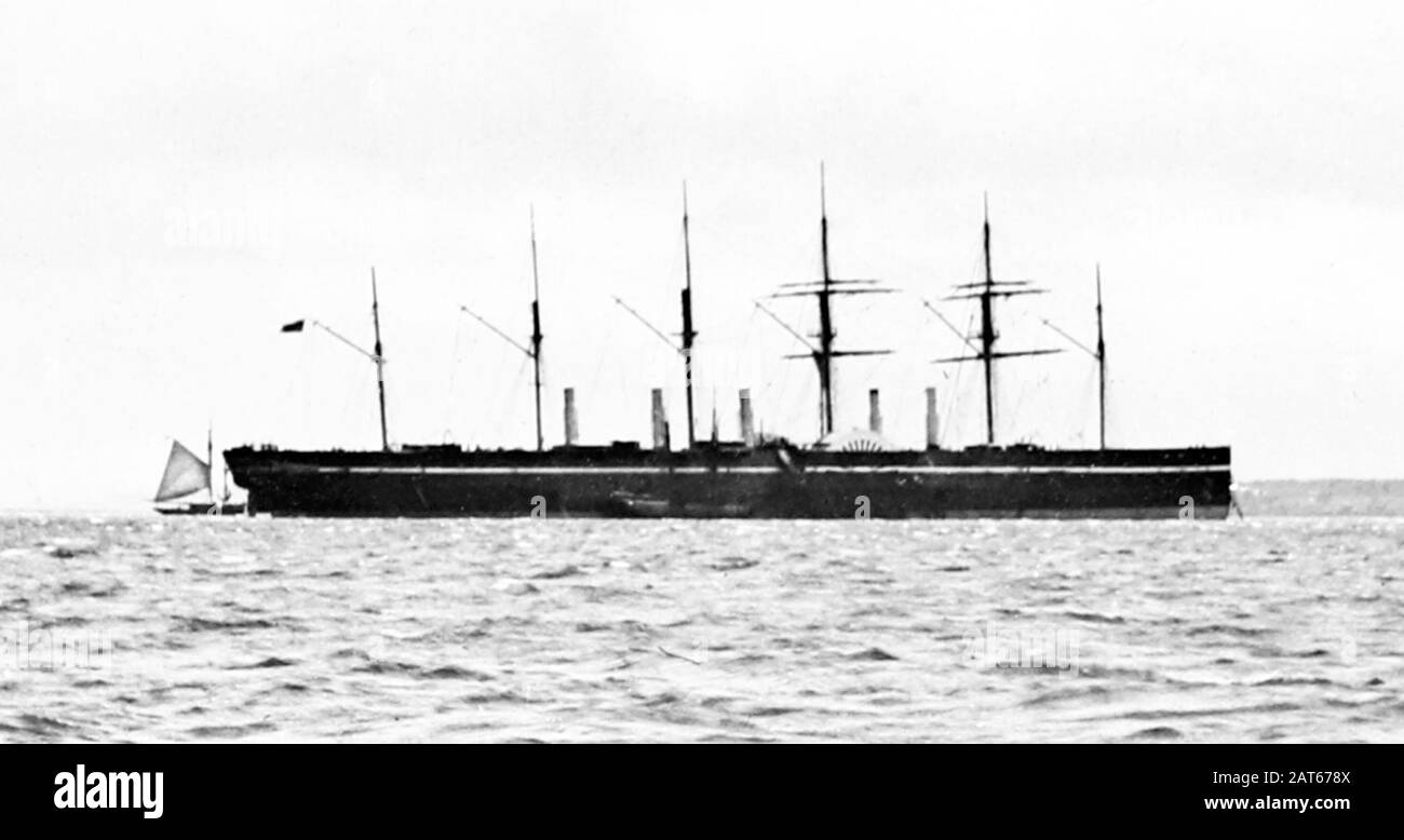 SS Great Eastern, Victorian period Stock Photo