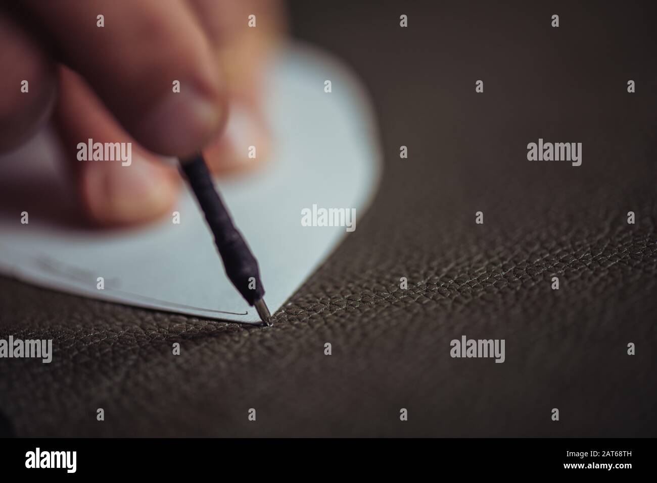 Leather marking pen hires stock photography and images Alamy