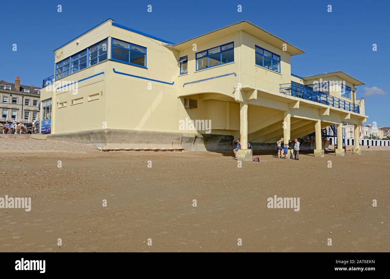 The Pier Bandstand on Weymouth beach, Dorset, UK Stock Photo Alamy