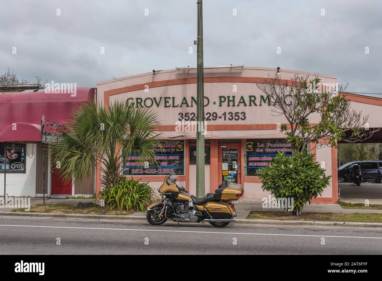 Groveland Pharmacy Storefront, Good Neighbor Pharmacy Groveland Florida USA Stock Photo