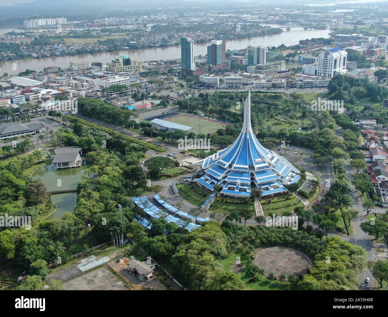 Kuching, Sarawak / Malaysia - October 27 2019: The iconic MBKS building ...
