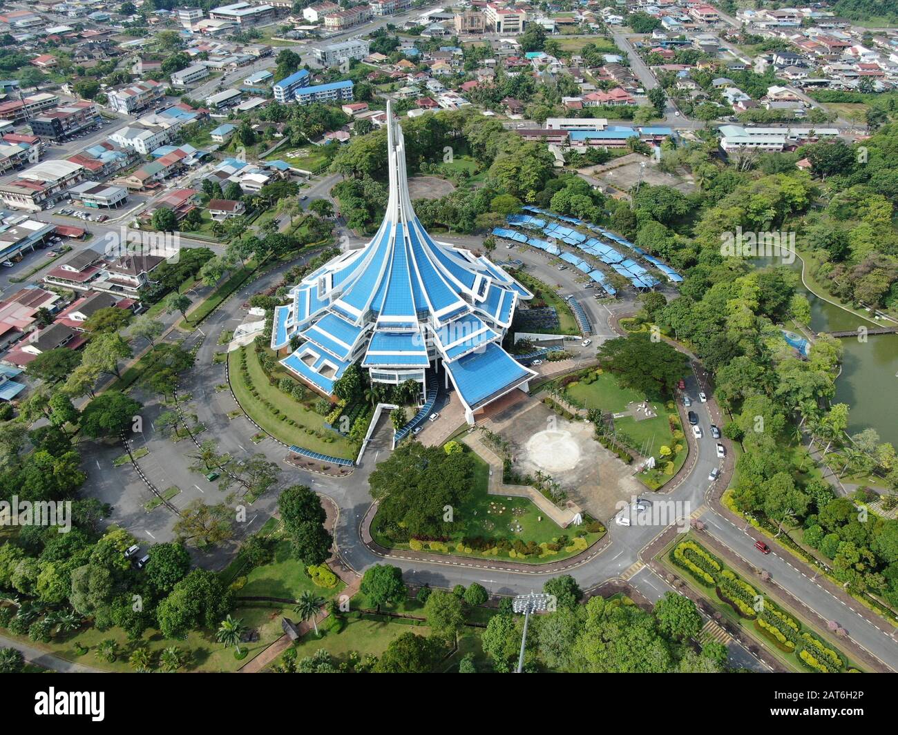 Kuching, Sarawak / Malaysia - October 27 2019: The iconic MBKS building ...