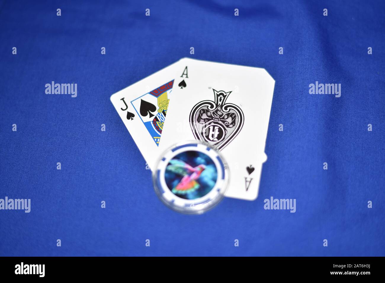 Blackjack Hand Stock Photo