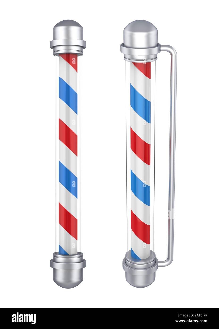 Classic Barber Shop Pole Isolated Stock Photo - Alamy, image size:928x1390
