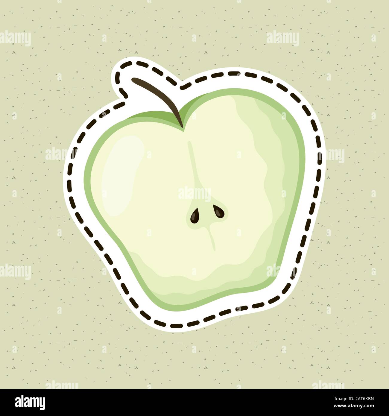 apple fresh fruit healthy food icon Stock Vector Image & Art - Alamy