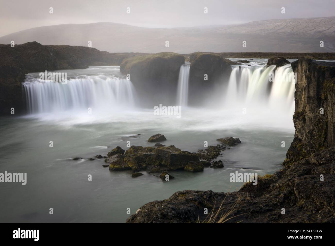 Godafoss Waterfall Iceland Stock Photo Alamy