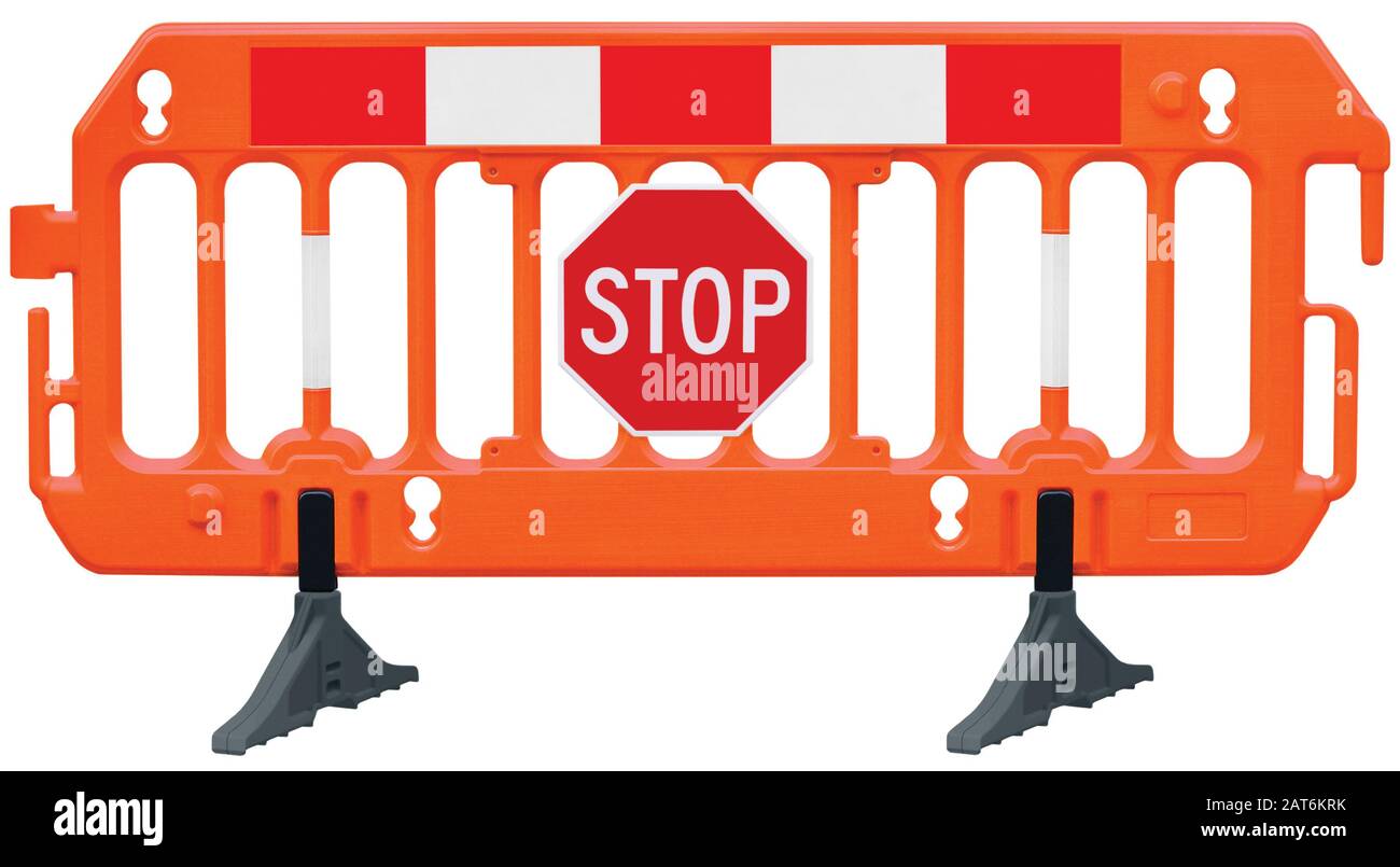 Plastic barrier panel Cut Out Stock Images & Pictures - Alamy