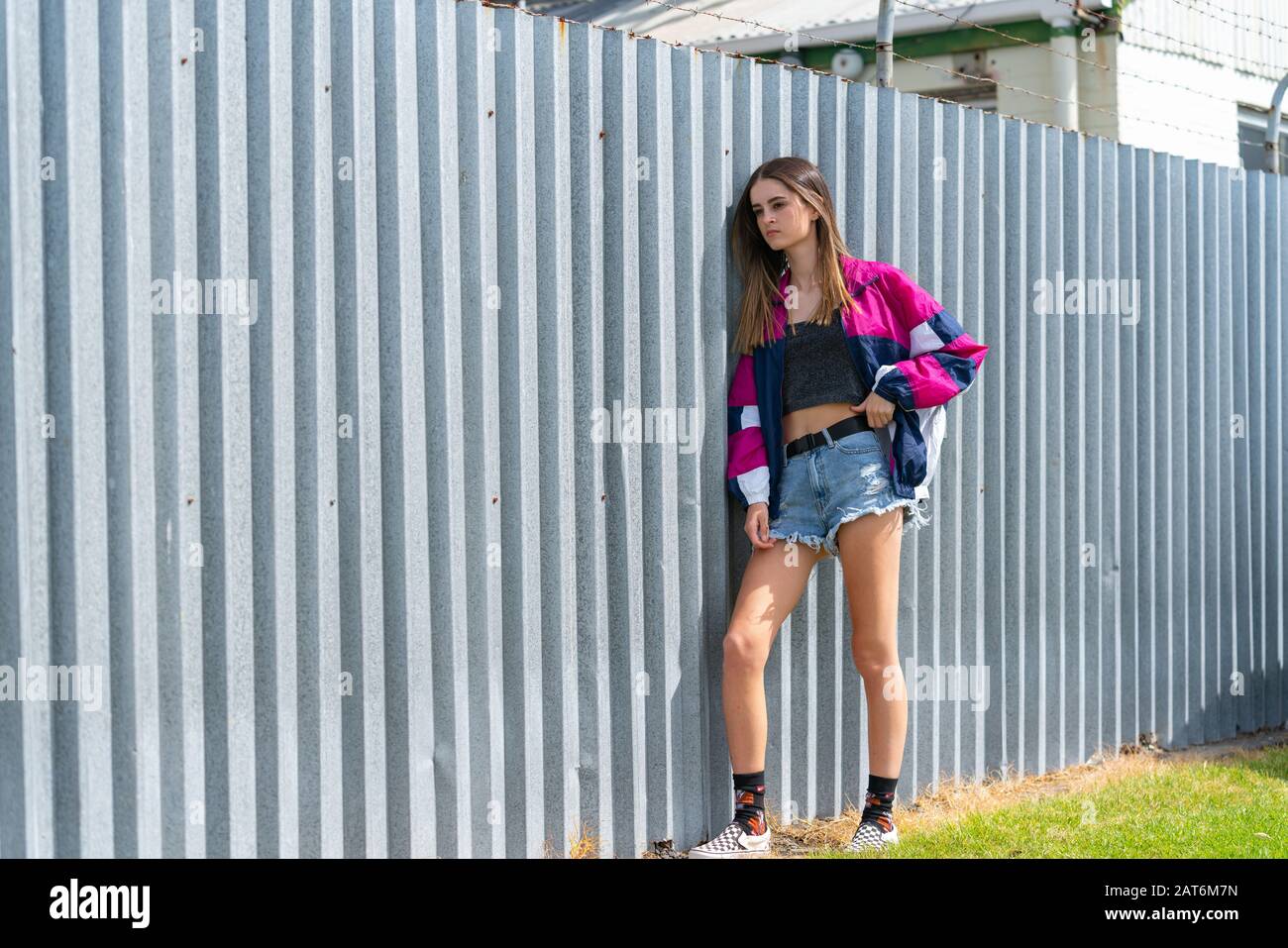 candid girl in faded jeans hi-res 