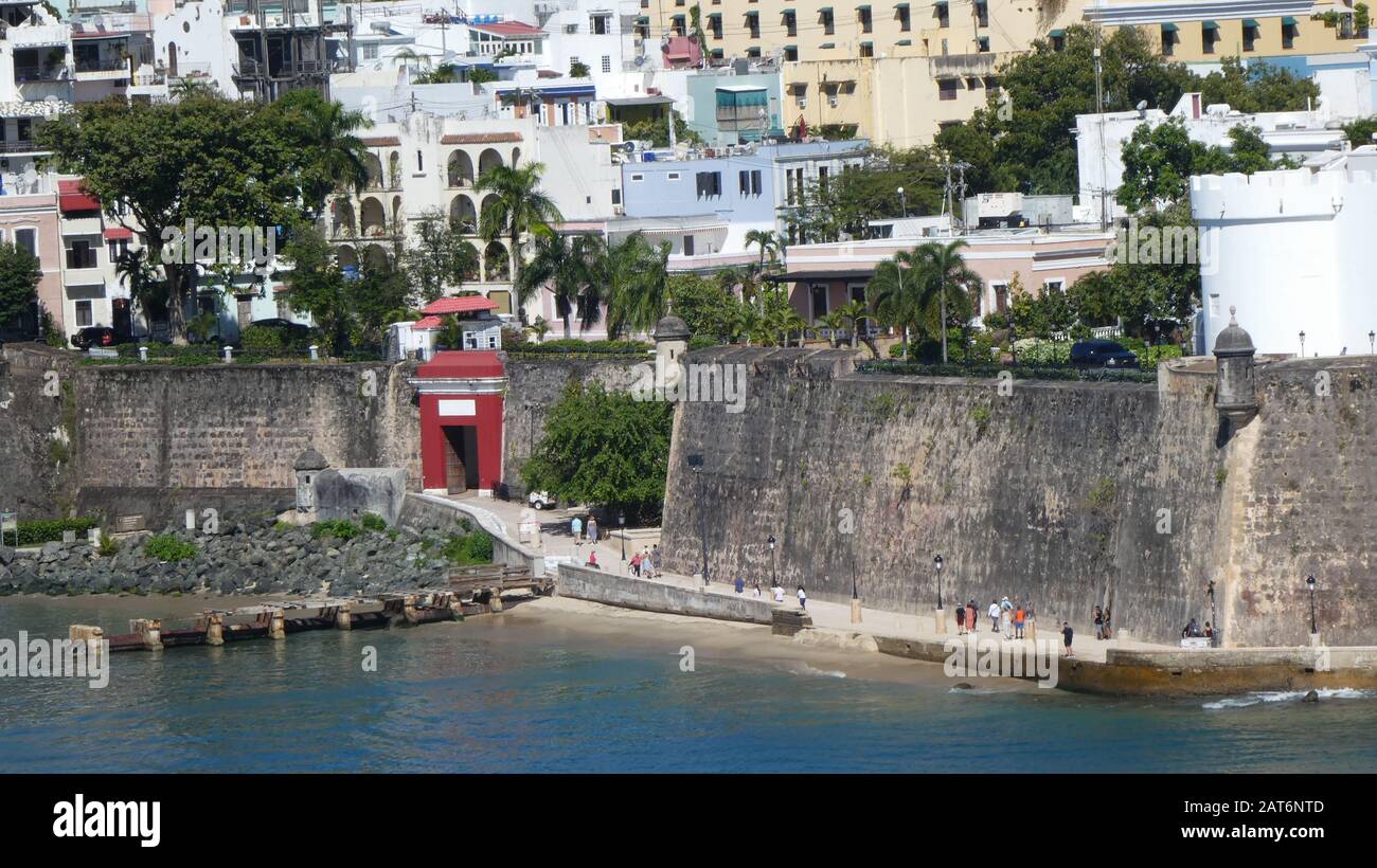 San Juan Gate Old San Juan Puerto Rico Stock Photo