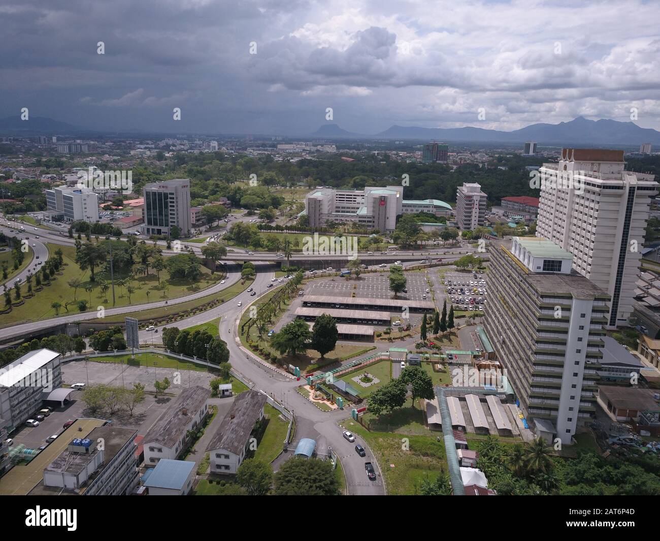 Kuching Sarawak Malaysia October 20 2019 The Buildings And Scenery Of The Simpang Tiga Area Stock Photo Alamy