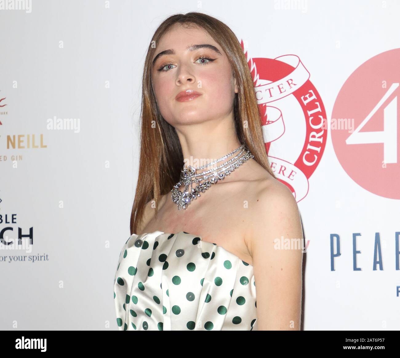 London, UK. 30th Jan, 2020. Raffey Cassidy attends the 40th Annual London Critics Circle Film Awards at The Mayfair Hotel in London. Credit: SOPA Images Limited/Alamy Live News Stock Photo