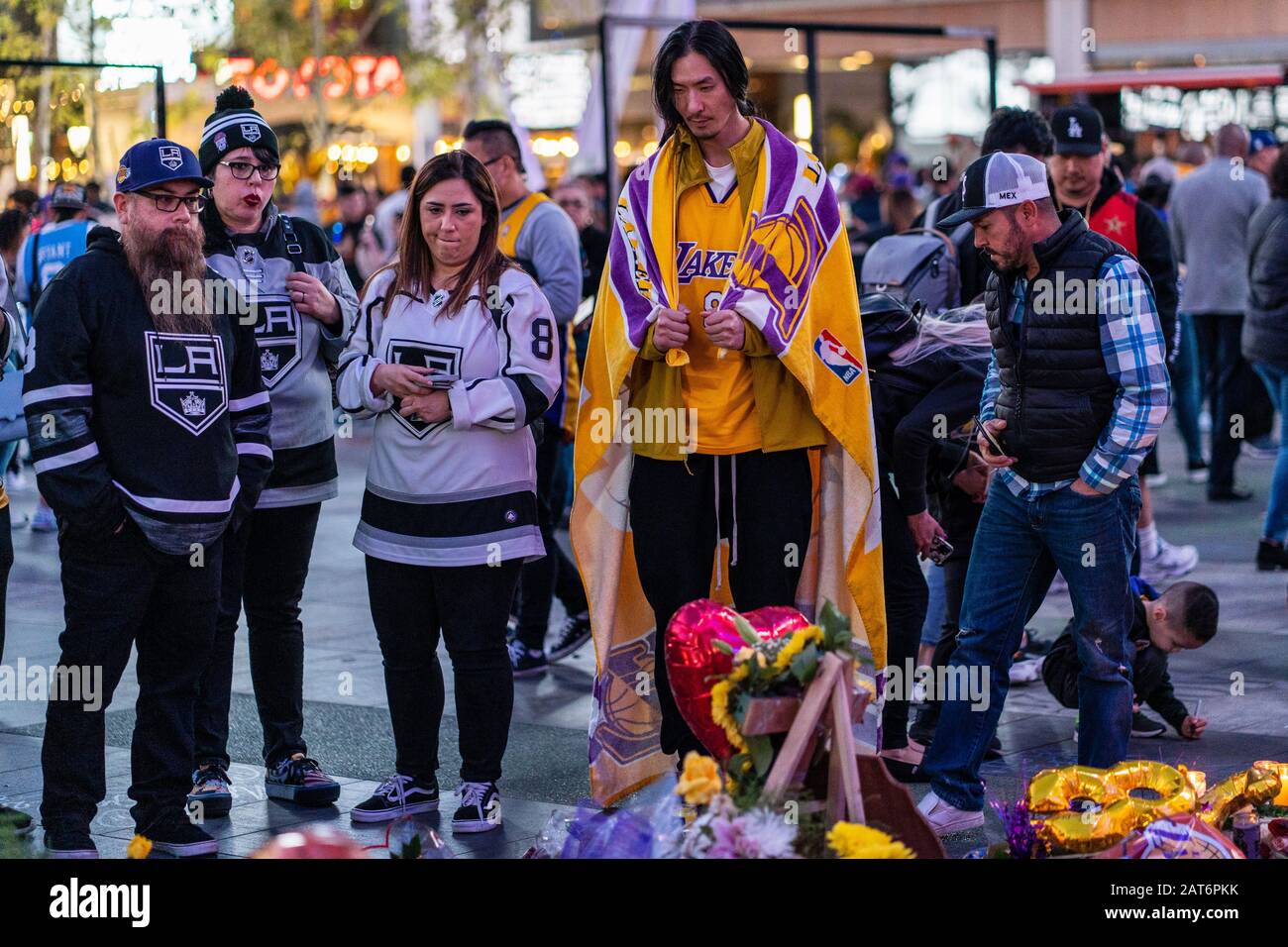 Kobe Bryant: How Lakers fans mourned NBA star outside Staples Center