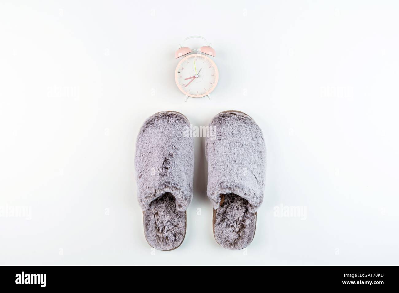 flat fluffy slippers