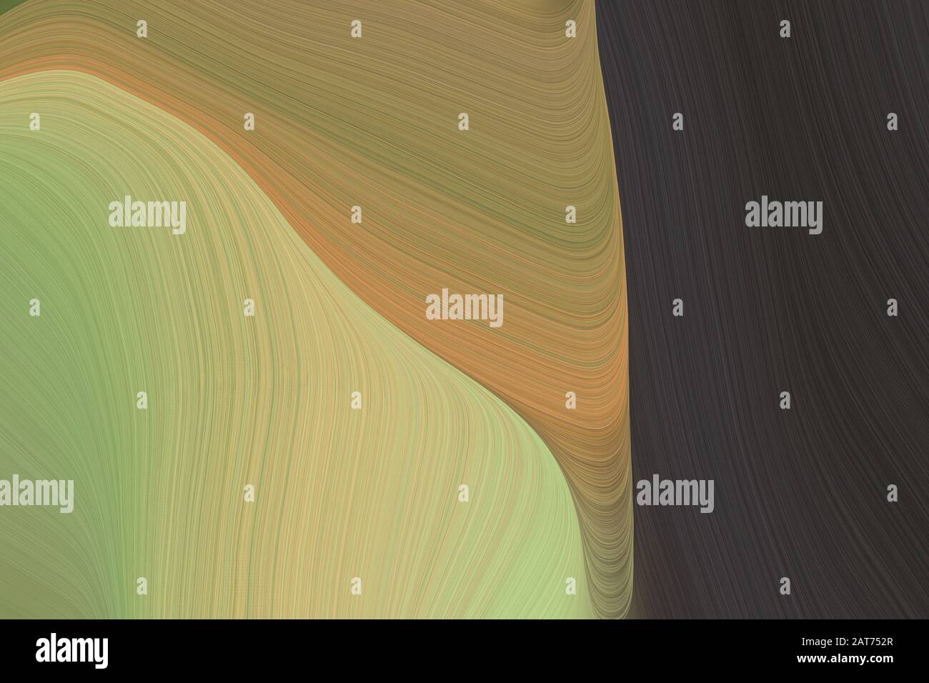 abstract liquid lines and waves canvas design with dark khaki, very ...