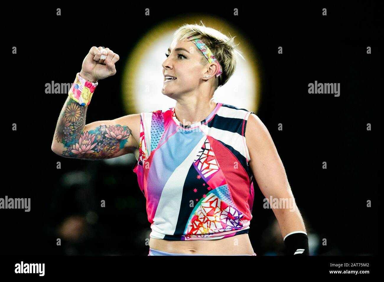 Melbourne Australia 31st Jan 2020 Tennis Grand Slam Australian Open Mixed Doubles Semi Finals Mattek Sands Murray Usa Great Britain Sharma Smith Australia Bethanie Mattek Sands Is In Action Credit Frank Molter Dpa Alamy Live News