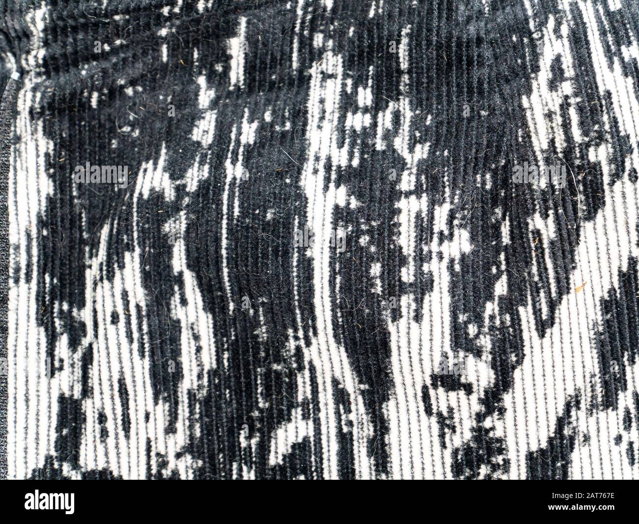 The texture of black and white velvet fabric. Background image. Place for  text Stock Photo - Alamy